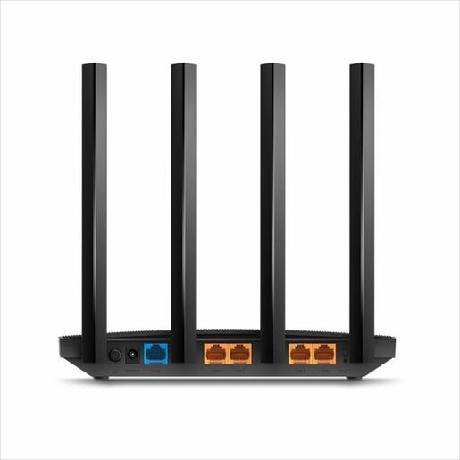 NET ROUTER WIRELESS AC1900 TP-LINK Dual Band Archer C80,w/ 4 antennas, x1 GIGABIT WAN port, x4 GIGABIT LAN ports, MU-MIMO