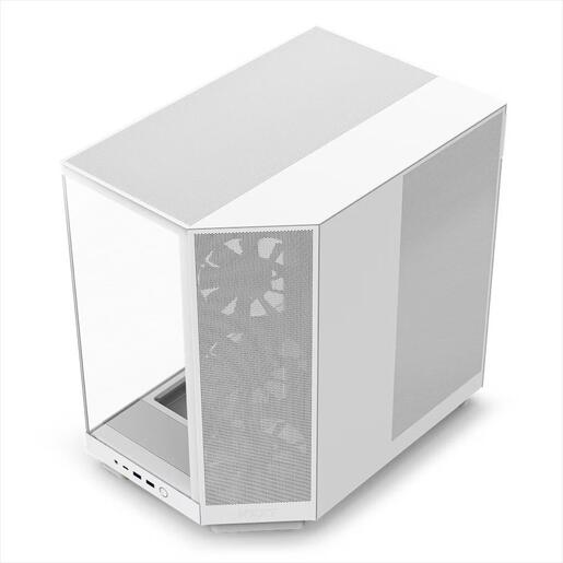 CASE NZXT ATX Mid-Tower H6 FLOW w/WINDOW + side & top MESH 3xF120Q Airflow 120mm fans,1xUSB 3.2 typeC,2x USB 3.2 typeA, Matte White CC-H61FW-01
