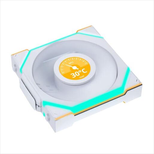 COOLERS CASE FAN 3x120mm LIAN LI UNI FAN SL w/ L-Wireless controller, LCD 120 Reverse Blade A-RGB PWM, White, 12RSLLCD1W3W