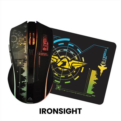 MOUSE WIRELESS USB ARMAGGEDDON FOXBAT 3 IRONSIGHT-7, 10000 CPI, 84 g, (MOUSEPAD in BOX)