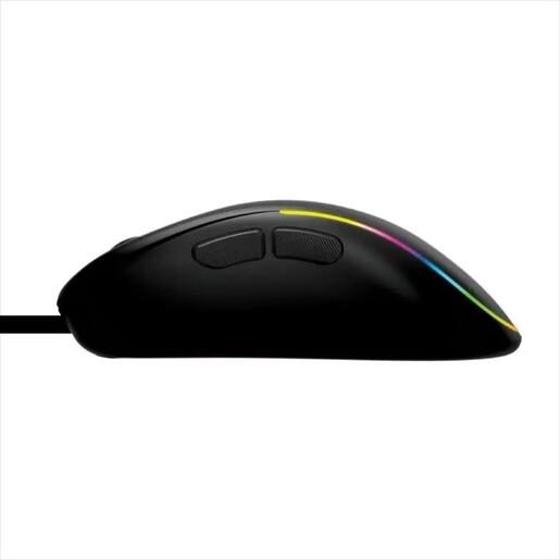 MOUSE WIRED ARMAGGEDDON, RAVEN V RGB, USB, CPI 7200, 8 PROGRAMMABLE BUTTONS, PROGRAMMABLE RGB ILLUMINATION, Black (MOUSEPAD in BOX)