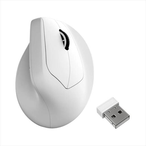 MOUSE WIRELESS KEYCHRON M5 Ergonomic White, w/bluetooth, 30000 DPI  PixArt PAW3950 sensor, 8KHz, M5-A24