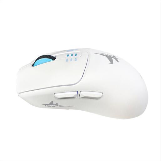 MOUSE WIRELESS USB ARMAGGEDDON MIRAGE V WHITE, 10000 CPI, 82 g, 3 Mode connection (2.4GHZ, Bluetooth 5.0, Wired)
