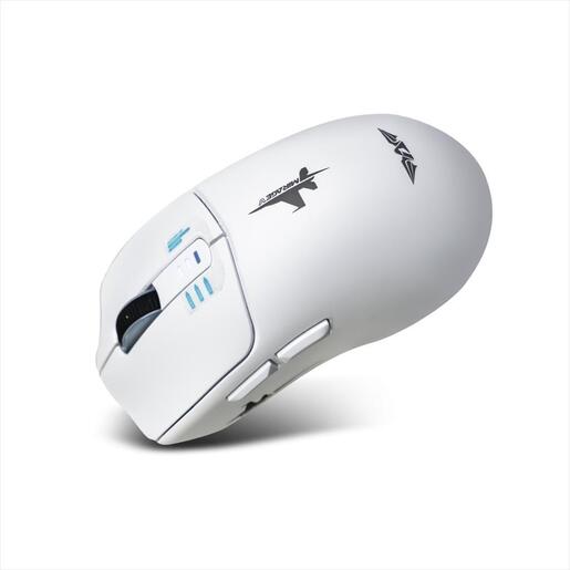 MOUSE WIRELESS USB ARMAGGEDDON MIRAGE V WHITE, 10000 CPI, 82 g, 3 Mode connection (2.4GHZ, Bluetooth 5.0, Wired)