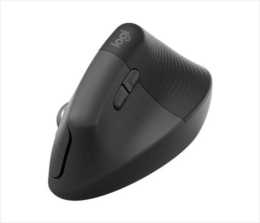 MOUSE WIRELESS LOGITECH LIFT VERTICAL ERGONOMIC OPTICAL w/ Bluetooth Logi Bolt, Graphite, business, 910-006494