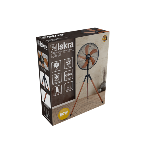 Iskra FD-45MC Дизајнерски вентилатор