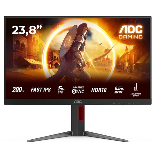 AOC 24G4HA 24" IPS Gaming, Full HD 200Hz, HDMI x 2x 2.0 DP, монитор