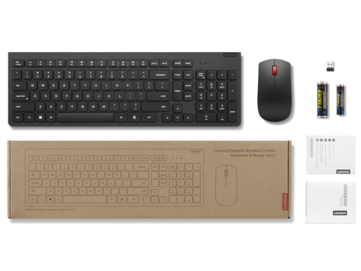 Lenovo Essential Wireless Combo Keyboard & Mouse Gen2, 4X31N50746 тастатура и глувче