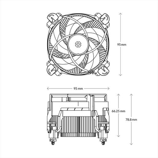 COOLERS CPU ARCTIC ALPINE 17, s.1700,  ACALP00040A