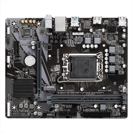 MB 1700 H610M K GIGABYTE, 2xDDR4 3200MHz, M.2, HDMI, PCIex16, PCIex1, 2xSATAIII, 4xUSB3.2Gen1,6xUSB2.0, /2