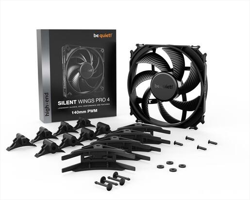 COOLERS CASE FAN 140mm BE QUIET! SILENT WINGS PRO 4 PWM 2.400rpm DURABLE FLUID-DYNAMIC BEARING, BL099