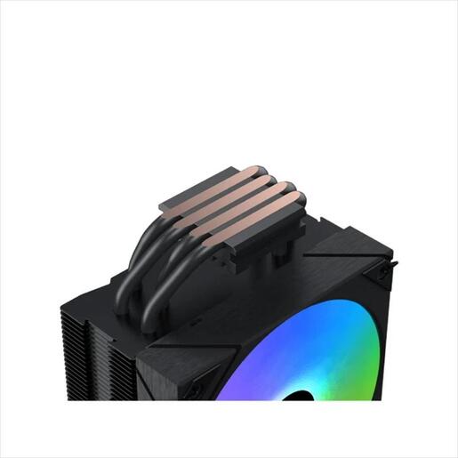 COOLERS CPU XIGMATEK AK4 DIGITAL, w/display top cover, 4 HEAT PIPES, ARGB PWM FAN, Intel  LGA 1700/1200/115x, AMD AM5/AM4, TDP 210W, Black, EN45882