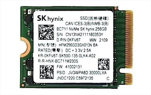 SSD M.2 256GB HYNIX BC711 (2230) NVMe Gen3 x4 HFM256GD3GX013N