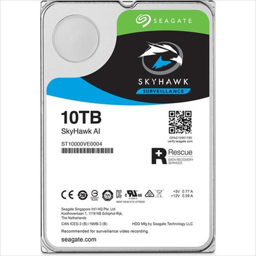 HDD 3,5" 10TB SEAGATE Skyhawk AI 7200RPM 256MB SATAIII ST10000VE001