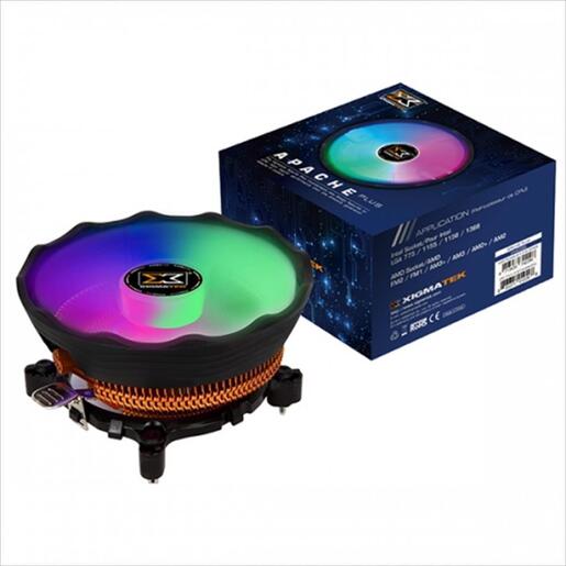 COOLERS CPU XIGMATEK APACHE PLUS  Socket Intel 1700/115X & 1200/775, AMD AM5/AM4/AM3/AM2, 120mm, 4 COLOURS RGB, 65W, EN42296