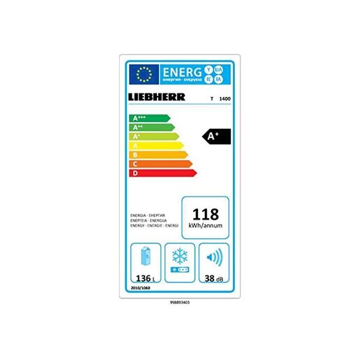 Liebherr T-1400 Комбиниран фрижидер