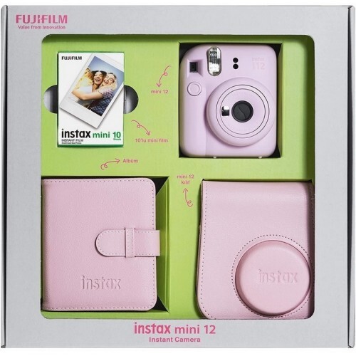FUJIFILM INSTAX Mini 12 Bundle Box Инстант филм камера (Blossom Pink)