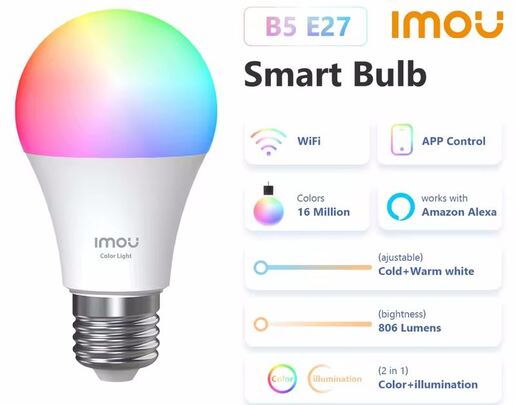 IMOU Bulb CL1B-5-E27 Smart multicolor - сијалица