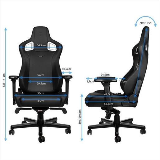 GAMING CHAIR NOBLECHAIRS EPIC BLACK EDITION NBL-PU-BLA-004
