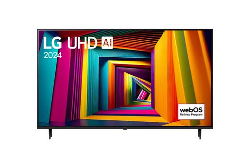 LG LED TV 55UT91003LA, 4K Ultra HD, Smart TV, WebOS, ThinQ AI, α5 AI Processor 4K Gen7, HDR10 Pro