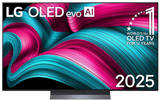 LG OLED TV OLED55C51LA, 4K Ultra HD, Smart TV, WebOS, ThinQ AI, α9 AI Processor 4K Gen8, HDR10 Pro