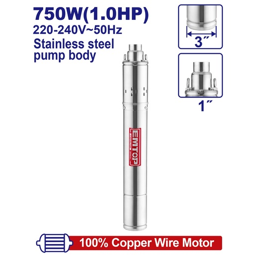 Emtop EWPPWS07501 Потопна пумпа ракета