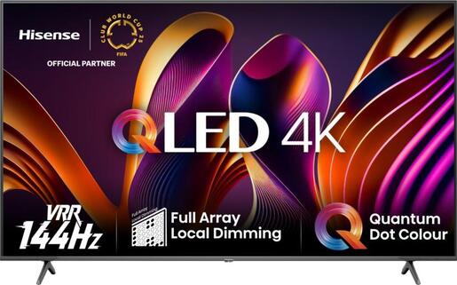 Hisense QLED TV 55E7NQ PRO, Smart TV, 4K UHD, DTS Virtual X, VIDAA Smart OS, Dolby Vision, Quantum Dot Colour, 144Hz Game Mode Pro