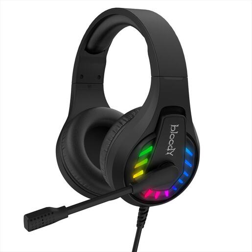 HEADPHONES A4TECH G230 Bloody Gaming 7.1 virtual, RGB, USB, Black