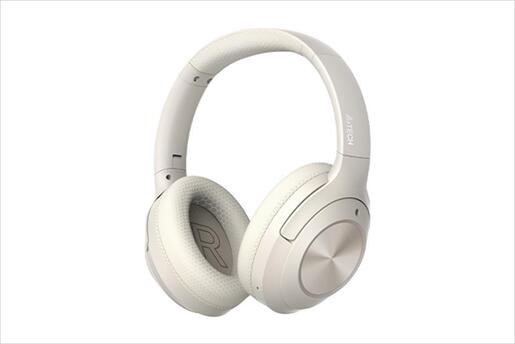 HEADPHONES WIRELESS A4TECH, Bluetooth w/microphone, Beige BH220