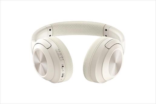 HEADPHONES WIRELESS A4TECH, Bluetooth w/microphone, Beige BH220