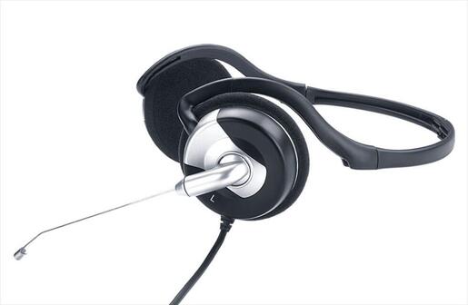 HEADPHONES GENIUS HS-300N Foldable w/microphone, 2x3.5mm jack