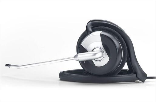 HEADPHONES GENIUS HS-300N Foldable w/microphone, 2x3.5mm jack