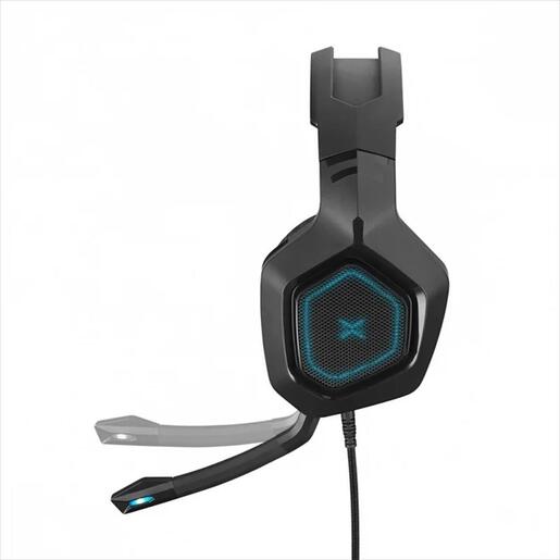 HEADPHONE NOXO APEX GAMING HEADSET, FLEXIBLE MICROPHONE, USB, VIRTUAL 7.1 SOUND, ILLUMINATED EAR CUPS AND MICROPHONE, BRAIDED CABLE