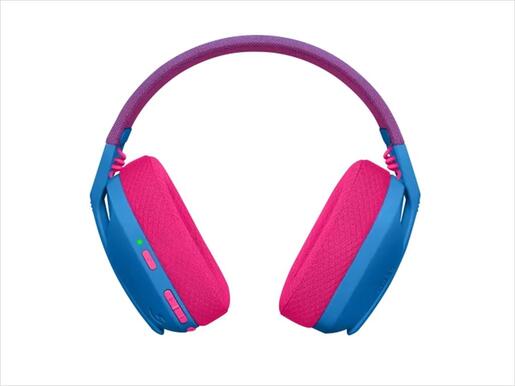 HEADPHONES LOGITECH Gaming-Headset G435 Wireless LIGHTSPEED/ Bluetooth w/microphone 981-001062, Blue And Raspberry