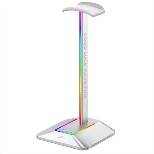 HEADPHONES STAND FragON Watchtower 2U RGB White FGLHH22WTWTR2URGB