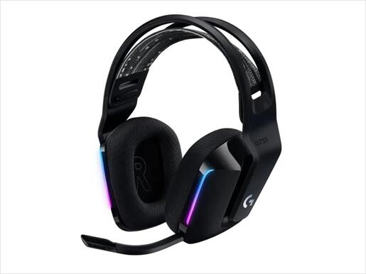 HEADPHONES LOGITECH Gaming-Headset G733 Wireless LIGHTSPEED RGB w/microphone 981-000864, Black
