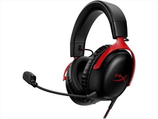 HEADPHONES HYPERX CLOUD III black/red w/microphone, 727A9AA