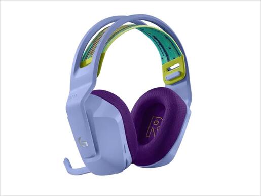 HEADPHONES LOGITECH Gaming-Headset G733 Wireless LIGHTSPEED RGB w/microphone 981-000890, Lilac