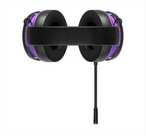 HEADPHONES DARK PROJECT Wired Gaming-Headset SONO w/Mic, 53mm neodymium driver, 1x3.5mm, Black/Violet