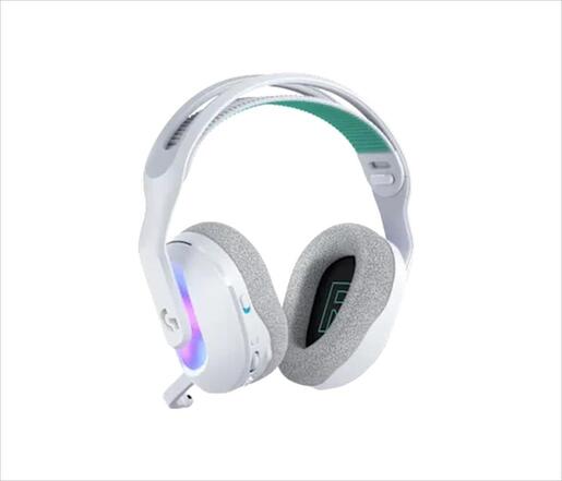HEADPHONES LOGITECH Gaming-Headset G522 Wireless LIGHTSPEED RGB w/removable microphone 981-001550, White
