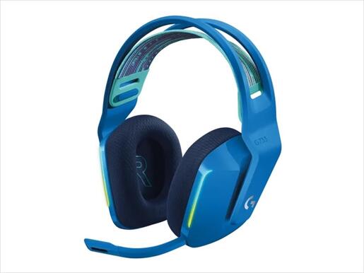 HEADPHONES LOGITECH Gaming-Headset G733 Wireless LIGHTSPEED RGB w/microphone  981-000943, Blue