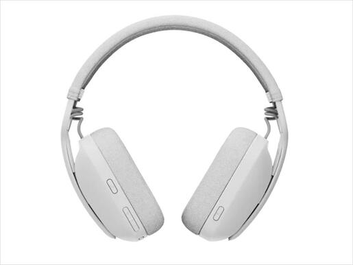 HEADPHONES WIRELESS LOGITECH Zone VIBE 100 Off-white, lightweight Bluetooth w/microphone 981-001219