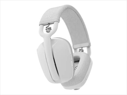 HEADPHONES WIRELESS LOGITECH Zone VIBE 100 Off-white, lightweight Bluetooth w/microphone 981-001219