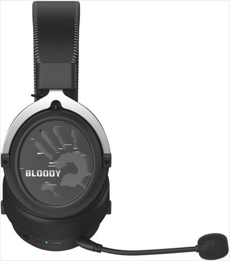 HEADPHONES WIRELESS A4TECH MR590 Bloody Gaming, Detachable mic, RGB, 3.5mm/2.4G,BT 5.3 w/Extension Dock, Sports Black