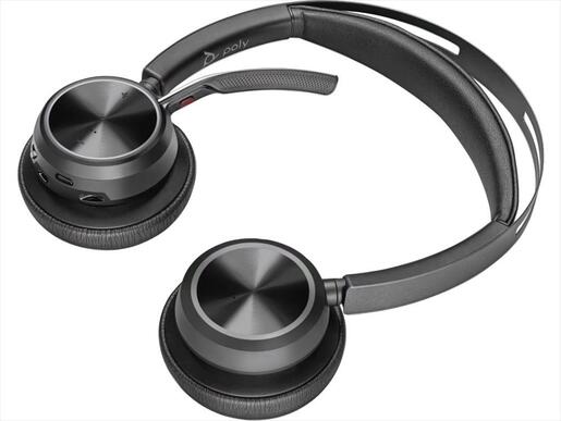 HEADPHONES POLY Voyager Focus 2 USB-A w/microphone, w/charging stand, 77Y86AA,Bluetooth