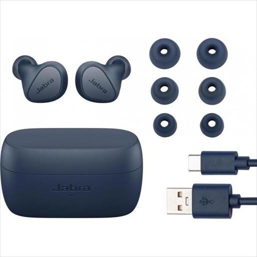 EARPHONES WIRELESS JABRA ELITE 4 NAVY