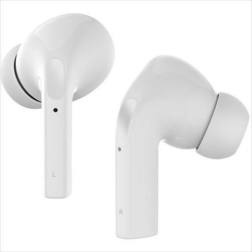 EARPHONES WIRELESS KINGSTAR TWS-K025, Bluetooth w/microphone, White