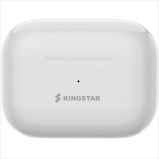 EARPHONES WIRELESS KINGSTAR TWS-K025, Bluetooth w/microphone, White