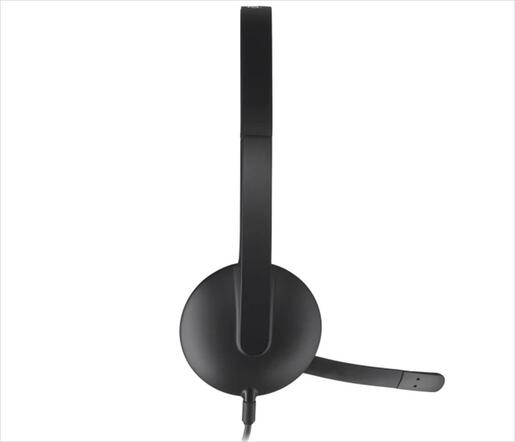 HEADPHONES LOGITECH H340 USB w/Microphone Black 981-000475
