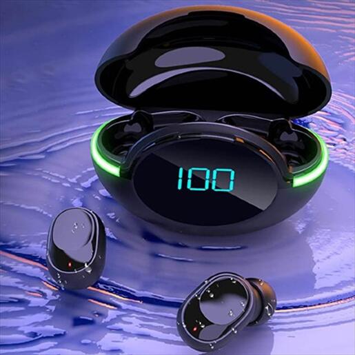 EARPHONES WIRELESS BUDS KINGSTAR KS-Y80, Bluetooth w/microphone, Black